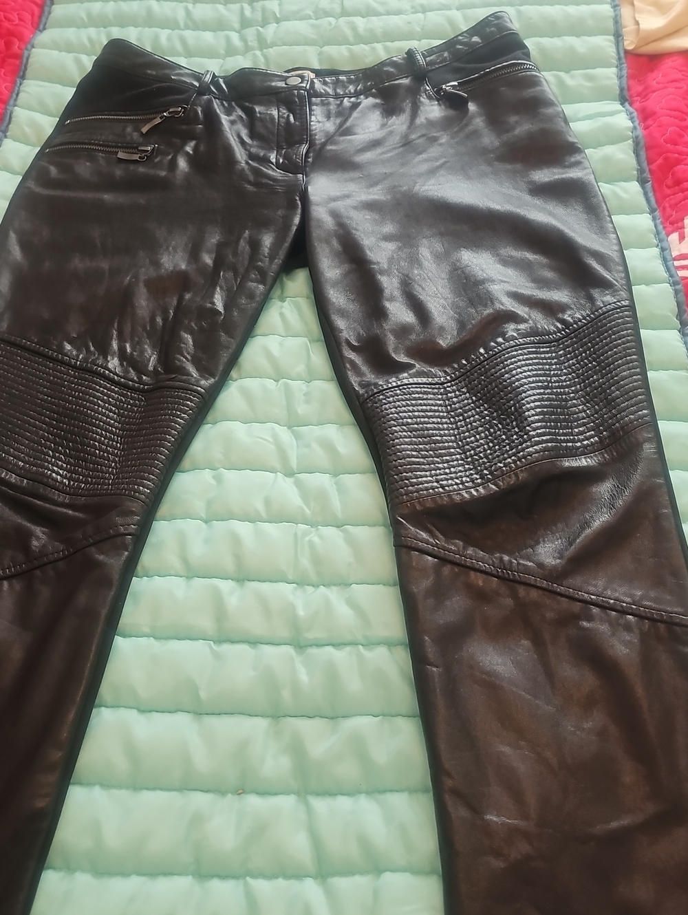 Cache Women’s Black Genuine Leather Front Pants - 100% Polester Lining.